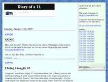 Tablet Screenshot of diaryofa1l.mikeshecket.com